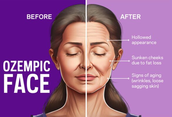 face ozempic. Side effects of Ozempic for weight loss. possible side effectts from taking ozempic